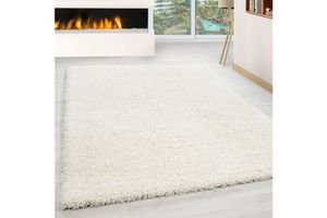Krémový chlupatý koberec, Voila, 80 x 150 cm