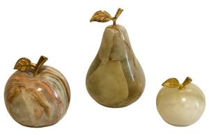 Po Set Onyx 3 Piece Fruit Object Set, Multi