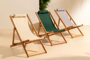 Bysay Folding Lounge Outdoor Chair, Green