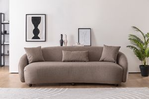 Naples Three Seater Sofa, Taupe