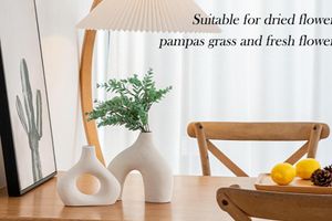 Modern Vase Set, Cream