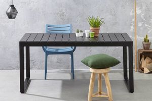 Zenio Garden Table, 90 x 180 cm, Black