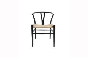 Yudel Chair, Black & Natural