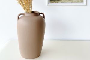 Pottle Ceramic Vase, Brown