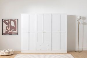 Henry 6+ Door Wardrobe, 210 cm, White