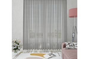 Jappe Sheer Curtain Pair, 200 x 260 cm, Grey