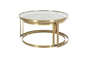 Tember Coffee Table Set, Gold