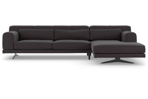 Jivago Corner Sofa Right Chaise, Charcoal Grey