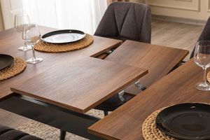 Alpin Extendable Dining Table, Walnut