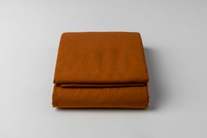 Cozy Washed Cotton Duvet Cover Set, Single Size, Terracotta