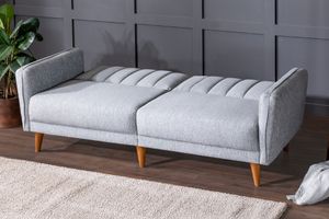 Aqua Three Seater Sofa Bed, Grey