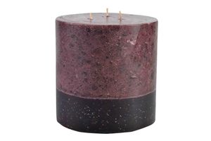 Stone Collection Candle, Large, Claret Red