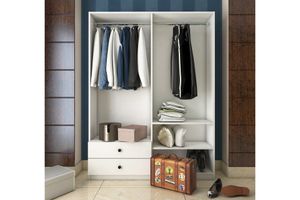 Nova Kledingkast met 4 Deuren, Wit