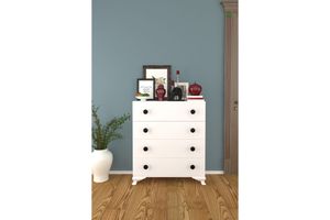 Modesto Chest of Drawers, White