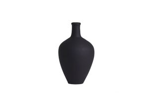 F&F Dekorative Vase aus Keramik, Schwarz