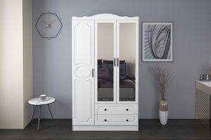 Kira Kleiderschrank mit 2 Schubladen