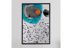 The Birds Art Print with Frame