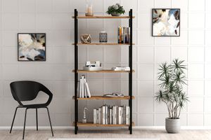 Hillaria Decorative Bookcase, 180 cm, Walnut