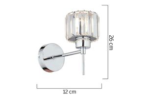 Apliqa Slade Wandlampenset, 2 Stuks, Chroom