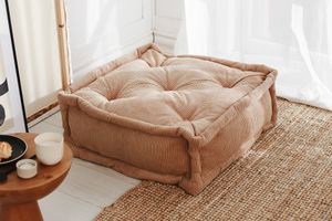 Biscuit Floor Pillow, Brown