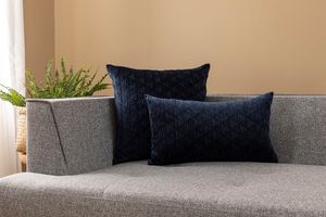 Trek Cushion Cover, 45 x 45 cm, Navy