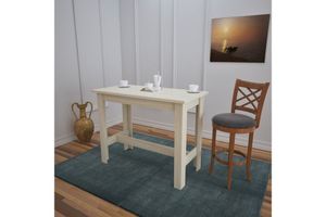 Pasific Barra 4 Seat Fixed Dining Table, Light Wood