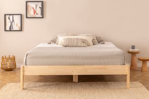 Galaxy King Size Bed, 150 x 200 cm, Natural