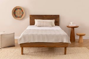 Rio Single Bed, 90 x 190 cm, Walnut