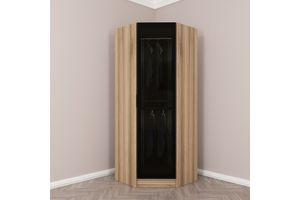 Medway Tideway Hoekkledingkast, Walnoot en Zwart