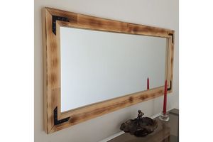Neostyle Sideboard Wall Mirror, 110 x 50 cm, Light Wood