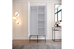 Martin 2 Door Wardrobe, White