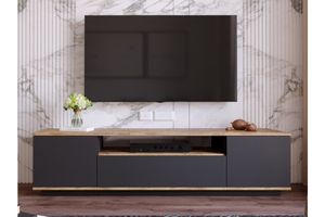 Future TV Unit, 180 cm, Pine & Anthracite