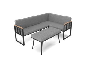 Poli Mini Outdoor Corner Sofa, Grey