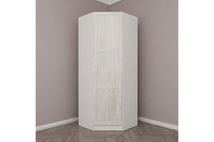 Medway Hoekkledingkast, Wit en Grijs