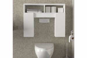 Geranimo Bathroom Cabinet, White