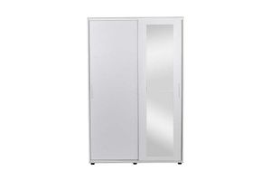 Adore Porto Hallway Unit With Sliding Doors And Mirror, White