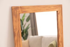 Wood Rechthoekige Houten Staande Spiegel