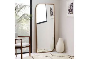 Li̇an Height Full Length Mirror, 90 x 180 cm, Gold