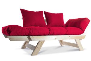 Wood 2-Sitzer Sofa, Weiß