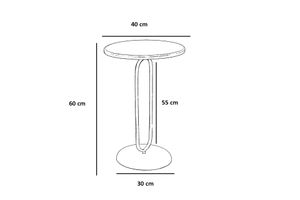 Lord Decorative Side Table, Walnut