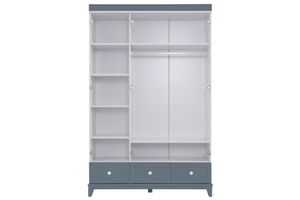 City Kledingkast met 3 Deuren, Grijs