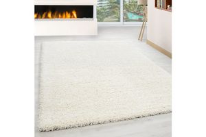 Ceria Rabbit Fur Woven Rug, 200 x 290 cm, White