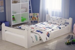 Shirley Montessori Children's Bed, 90 x 190 cm, White