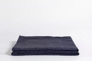 Tmavě modrý přehoz na postel LUNA Portia, 160x240