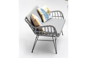 Ninova Rattan Outdoor Sofa Set, Grey