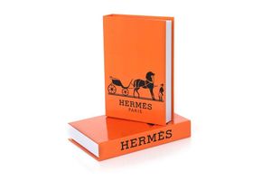 Herm Orange Decoration Book Box, Orange