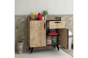 Agata Bathroom Cabinet, Light Wood