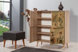 Madame Multifunctionele Kast met Houten Poten