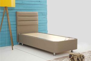 Wien Boxspringbed met Hoofdbord, Beige