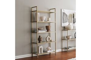 Neo Metal Bookcase, Gold